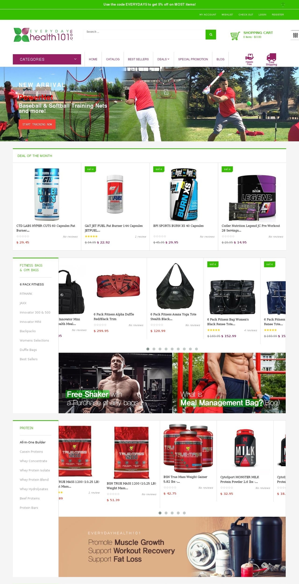 everydayhealth101.com shopify website screenshot