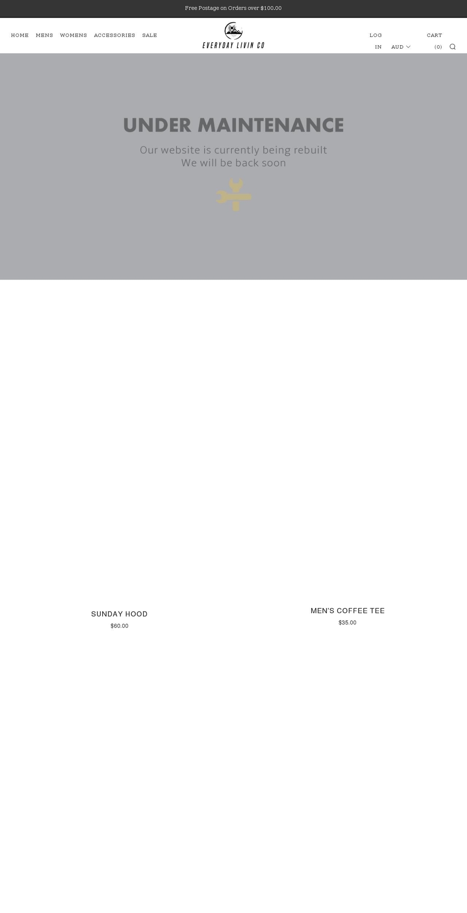 everydaylivinco.com shopify website screenshot