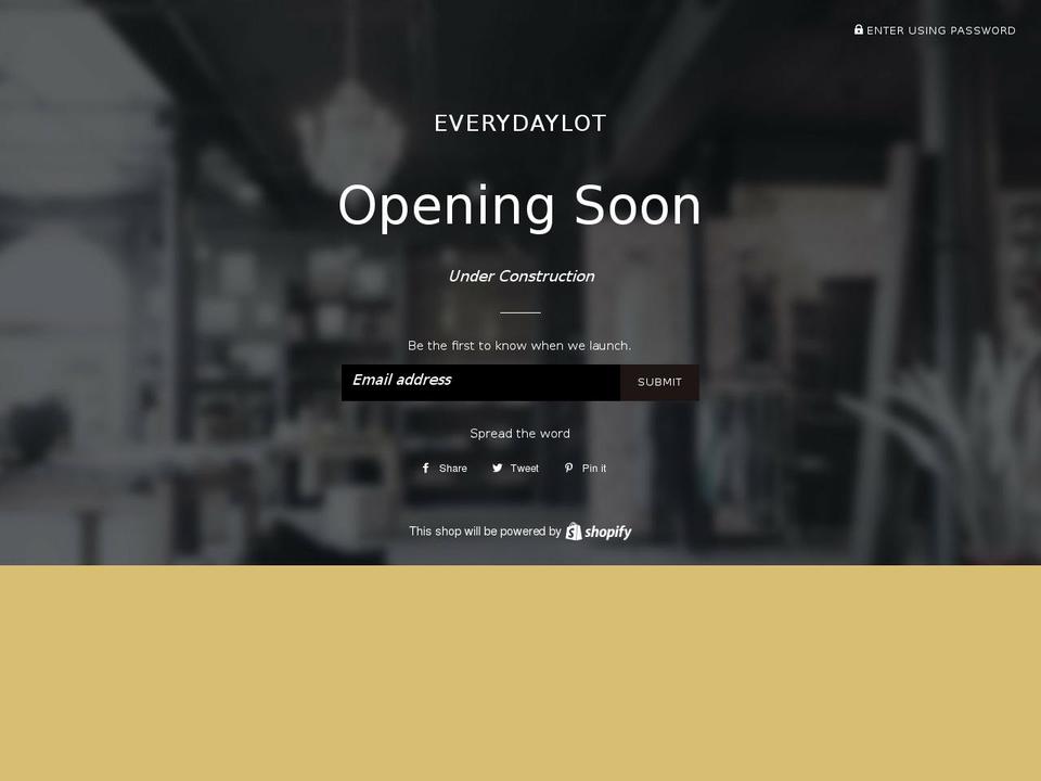 everydaylot.com — Shopify storefront screenshot