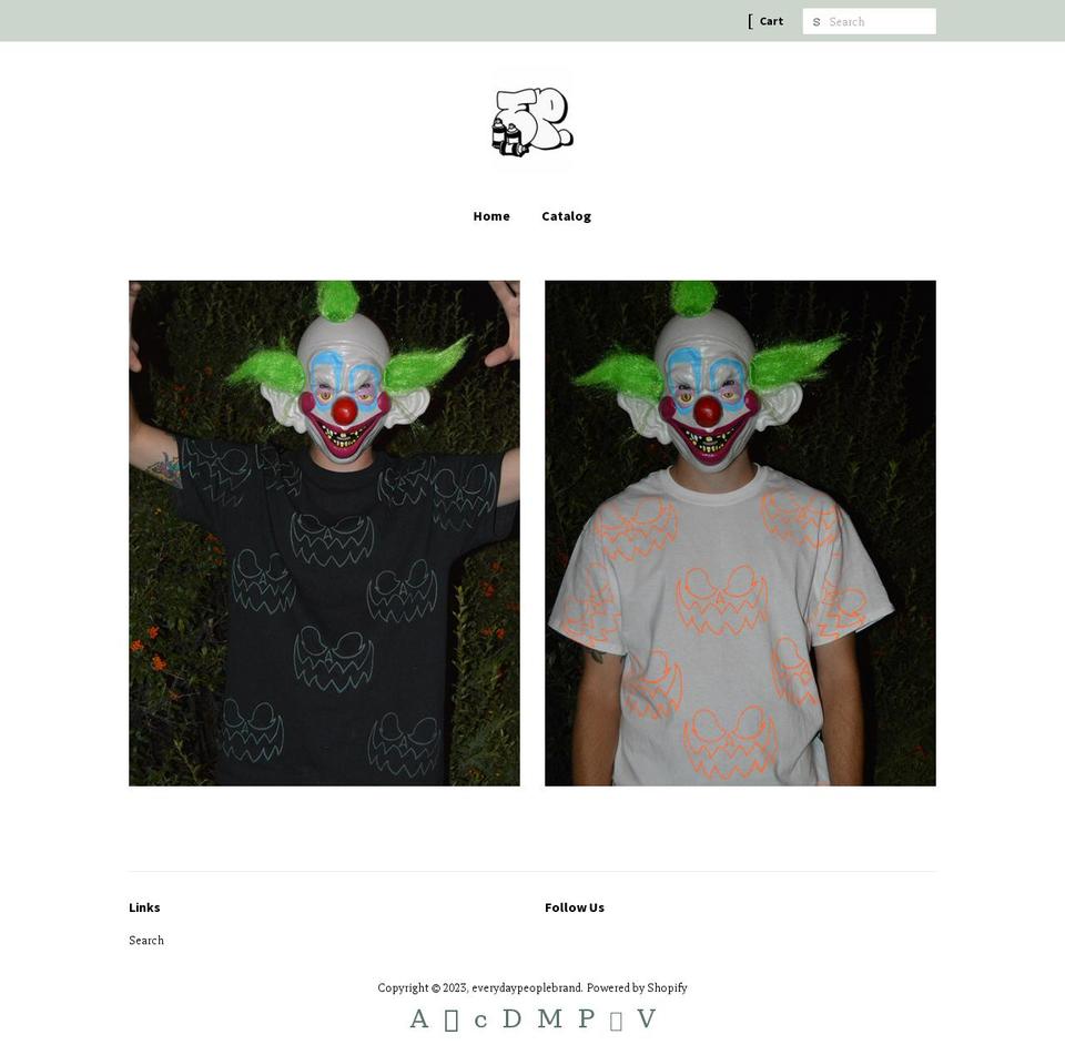 everydaypeoplebrand.com — Shopify storefront screenshot