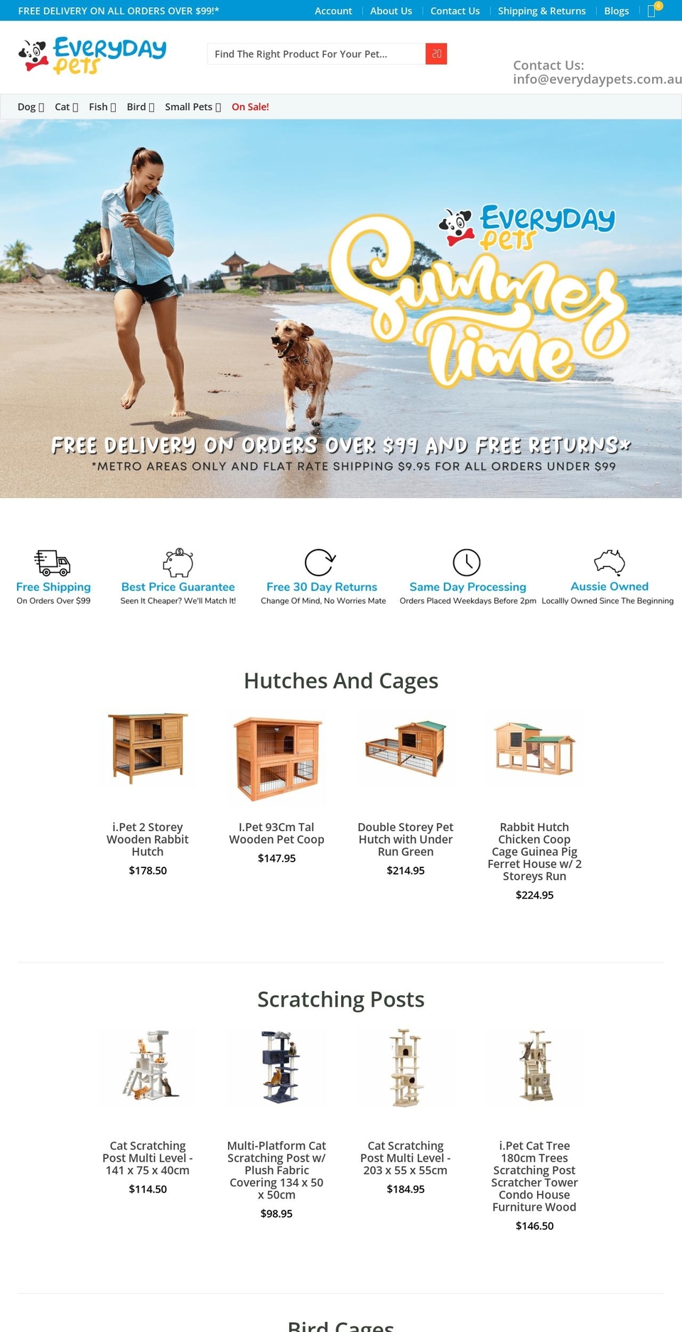everydaypets.com.au shopify website screenshot