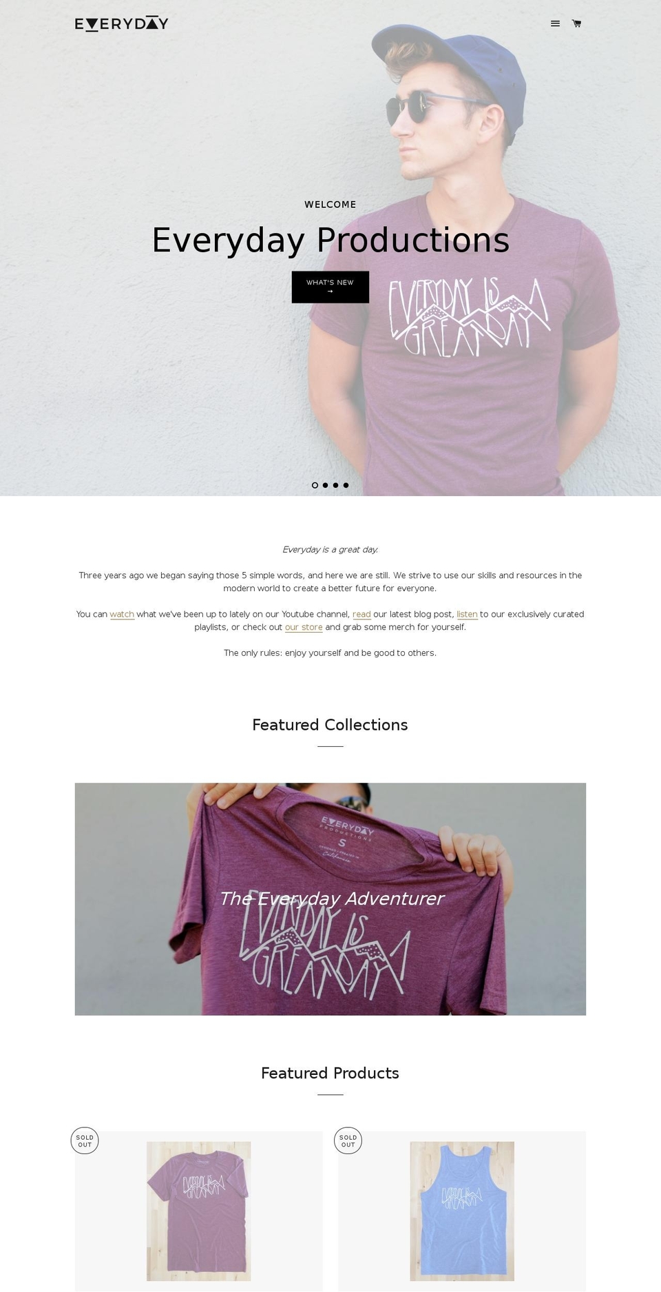 everydaypro.com shopify website screenshot