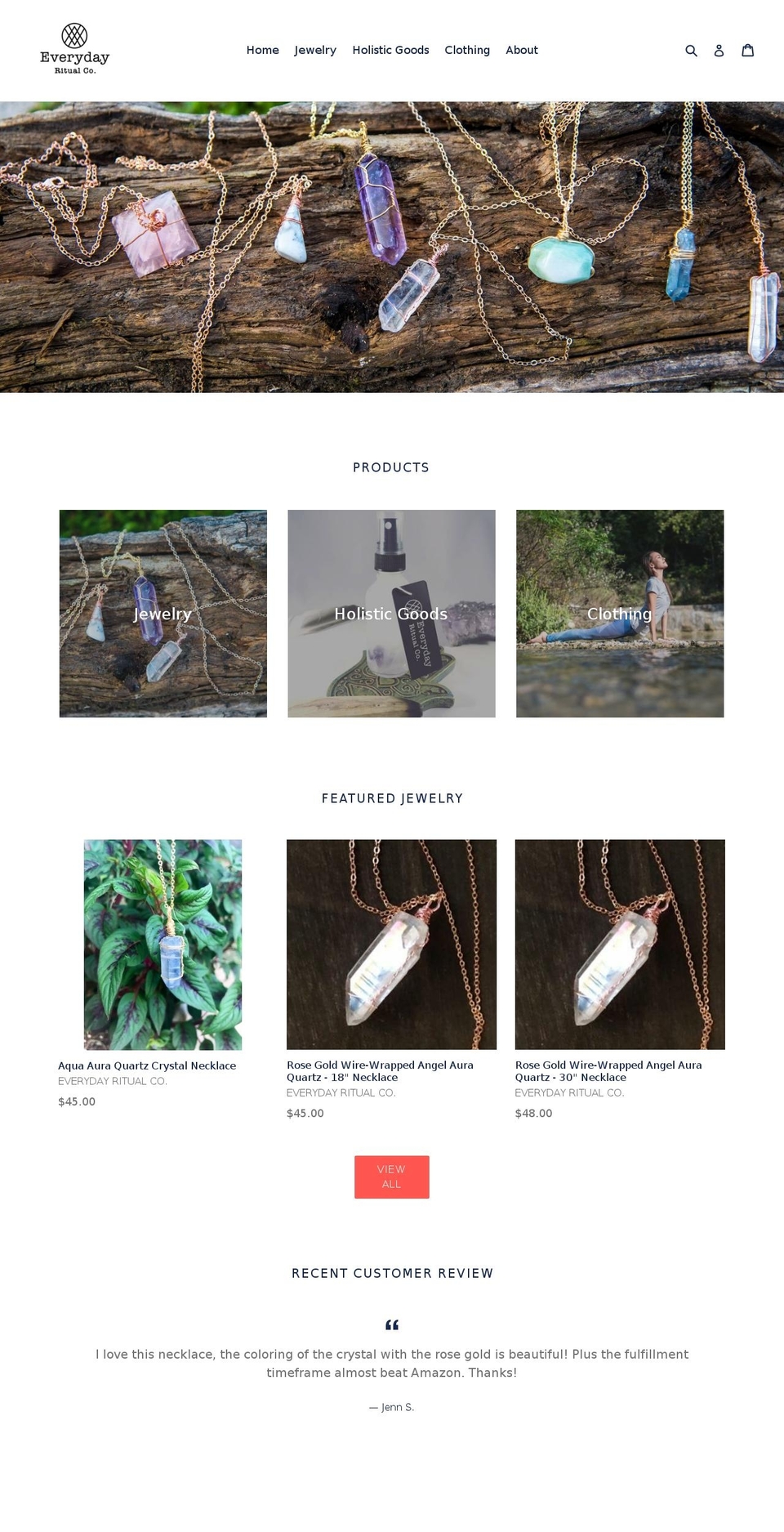 everydayritualco.com — Shopify storefront screenshot