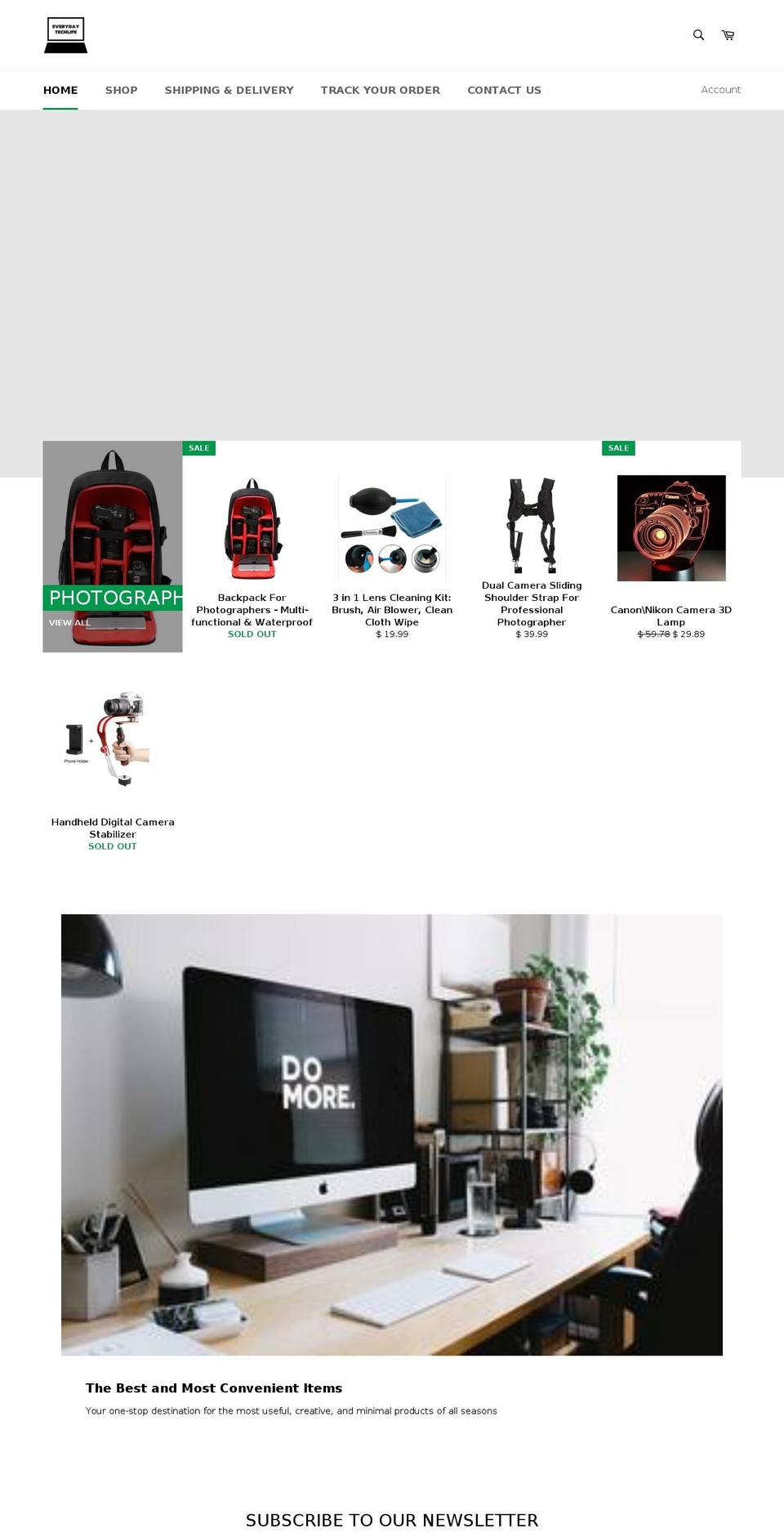 everydaytechlife.com — Shopify storefront screenshot