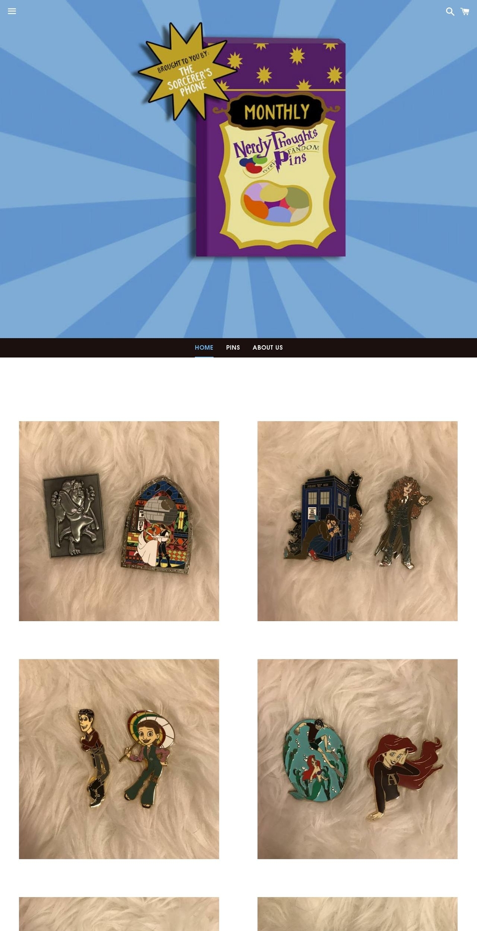everyfandompins.com shopify website screenshot