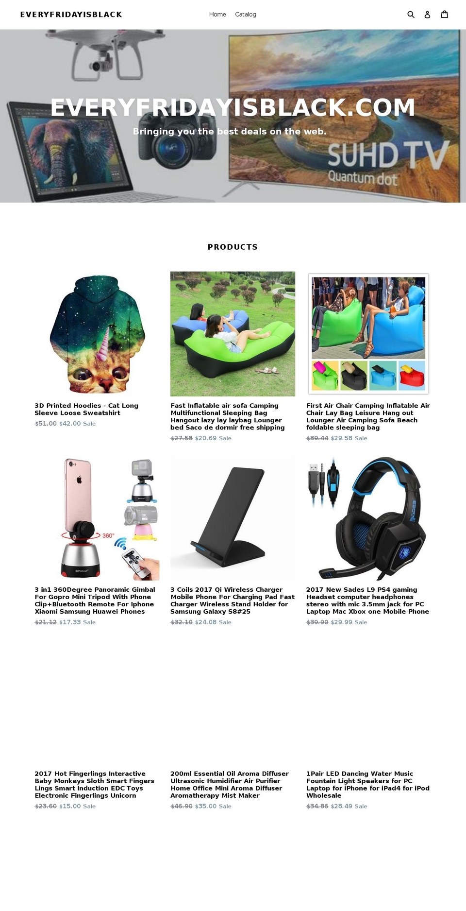 everyfridayisblack.com — Shopify storefront screenshot