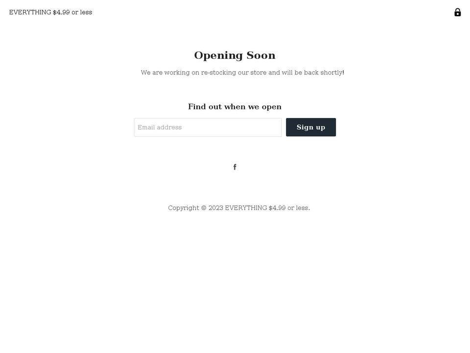 everyitem499.com shopify website screenshot