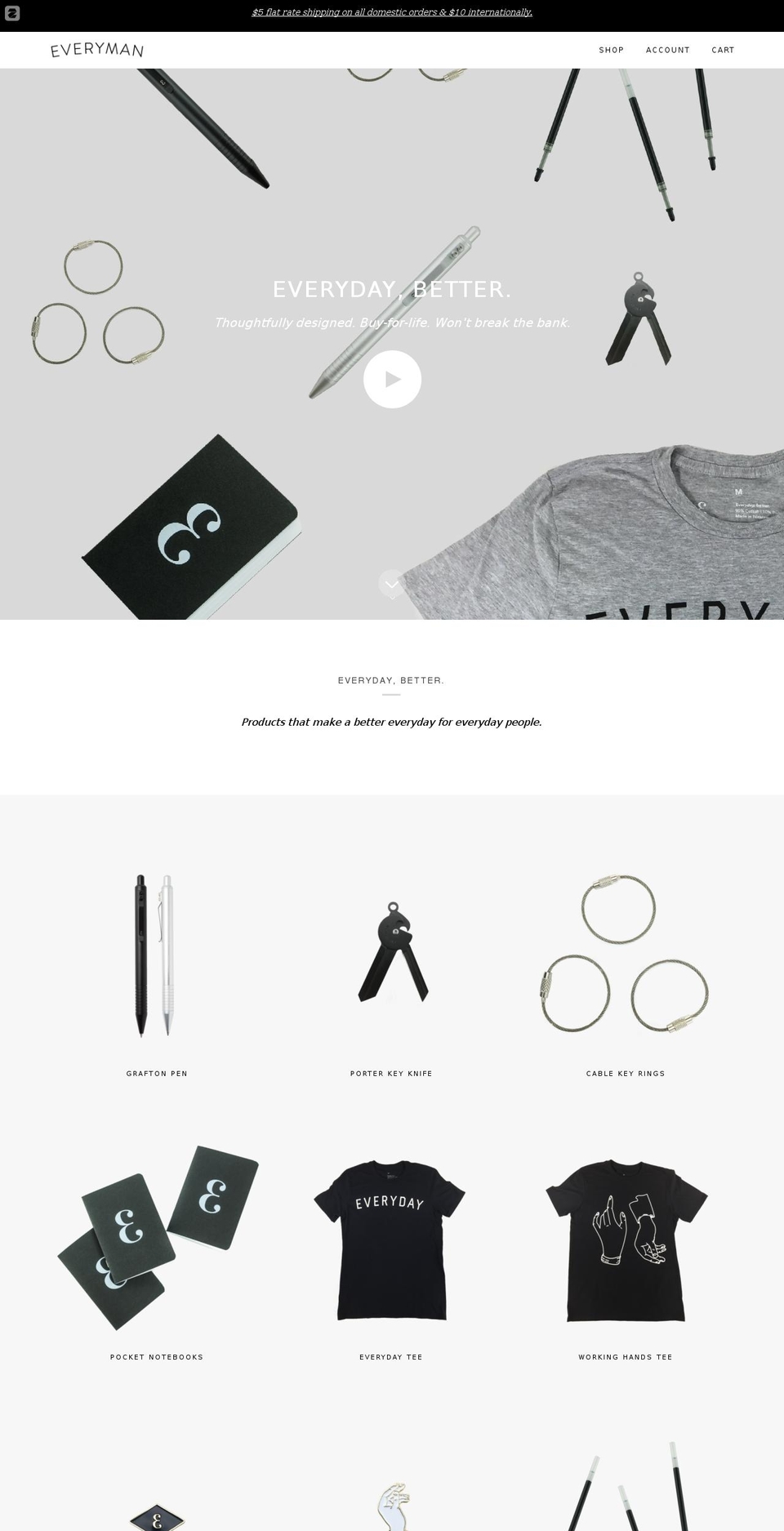 everyman.us shopify website screenshot