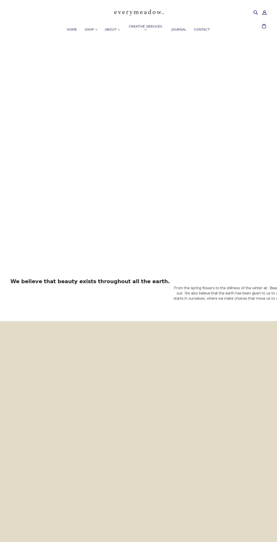 everymeadowstudio.com shopify website screenshot