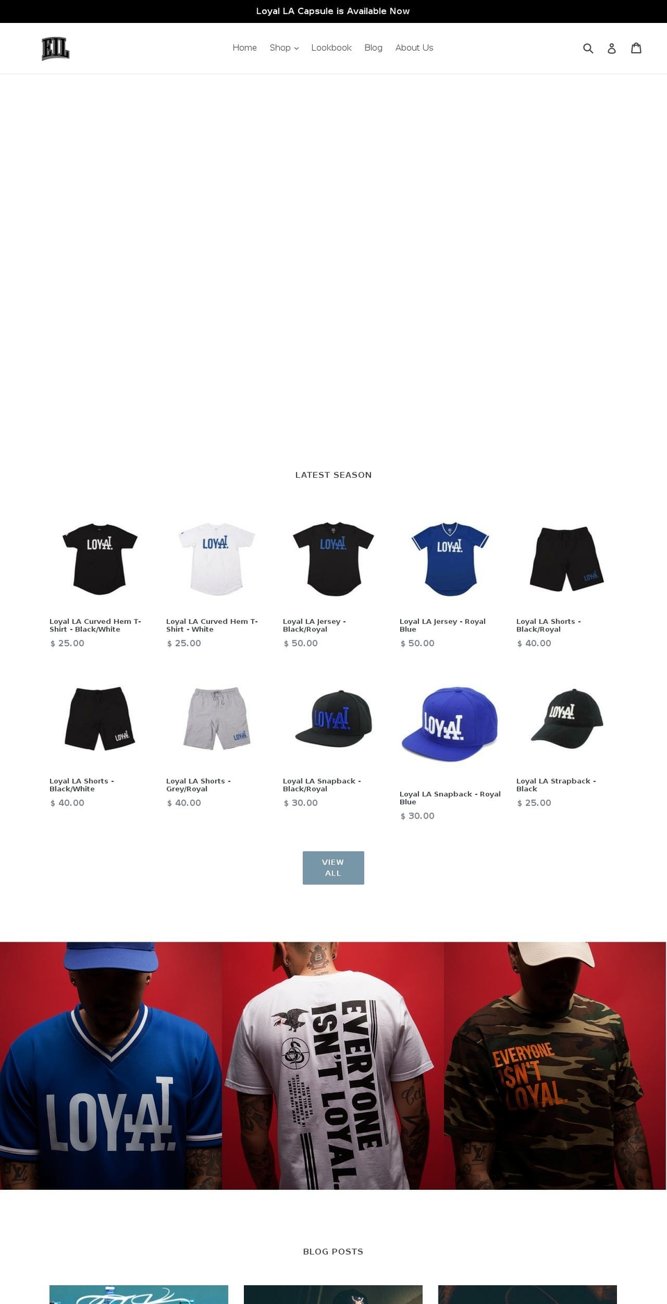 everyoneisntloyal.com shopify website screenshot