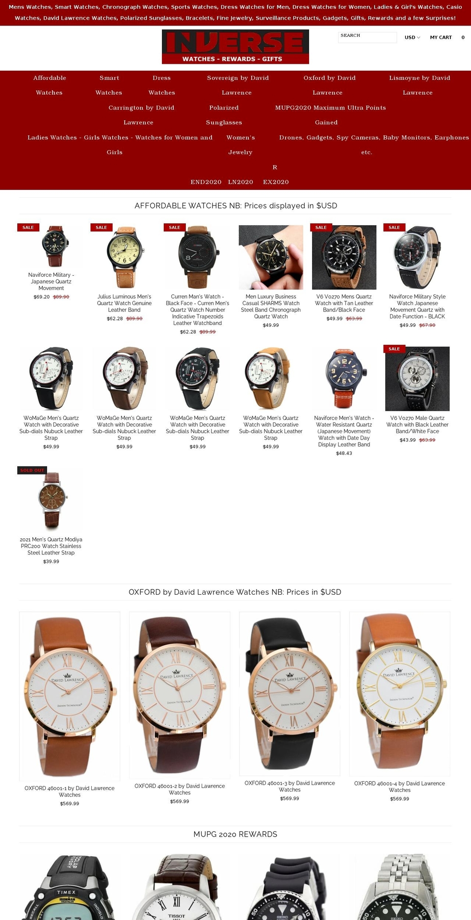 everyoneswatches.com — Shopify storefront screenshot