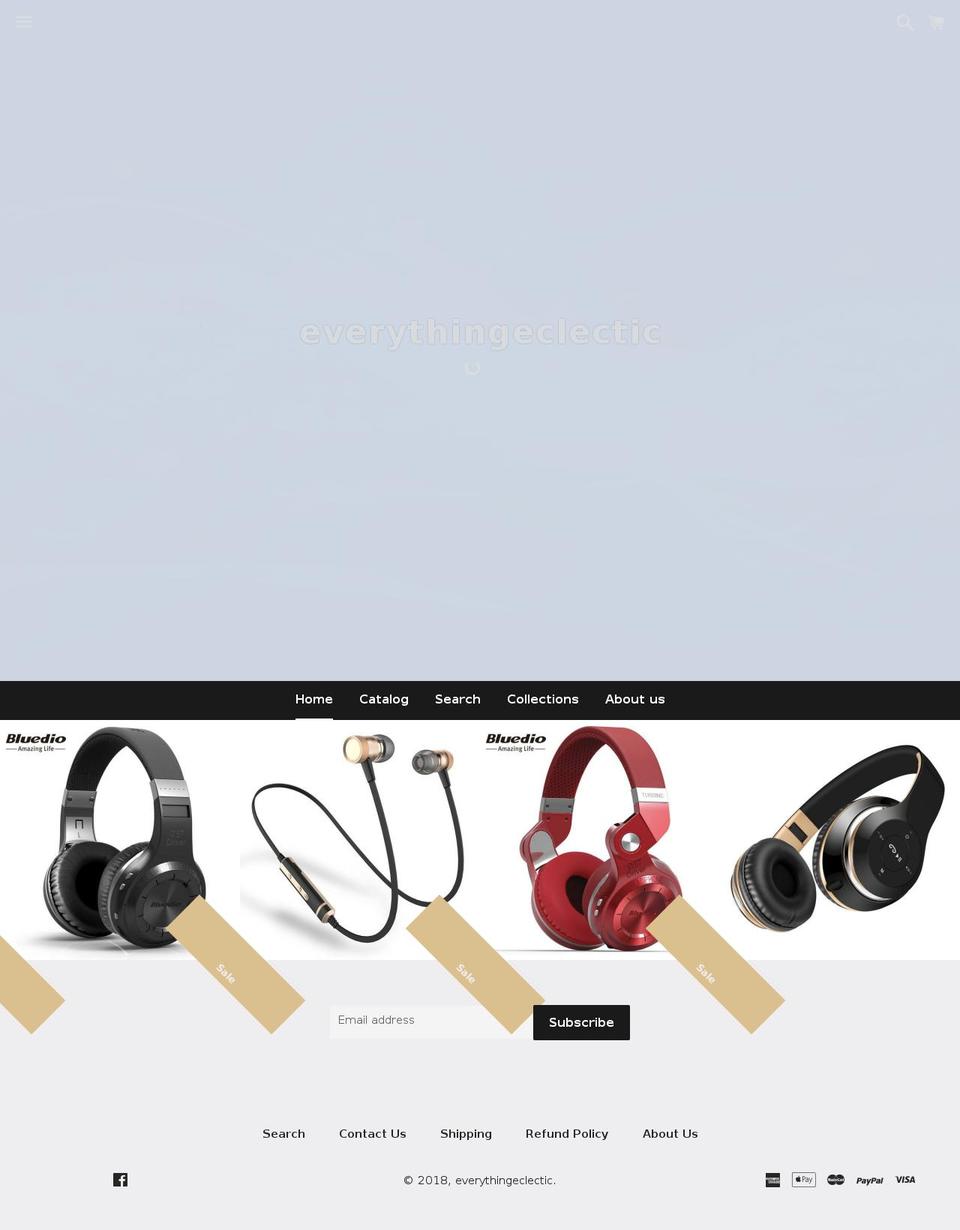 everything-eclectic.com — Shopify storefront screenshot