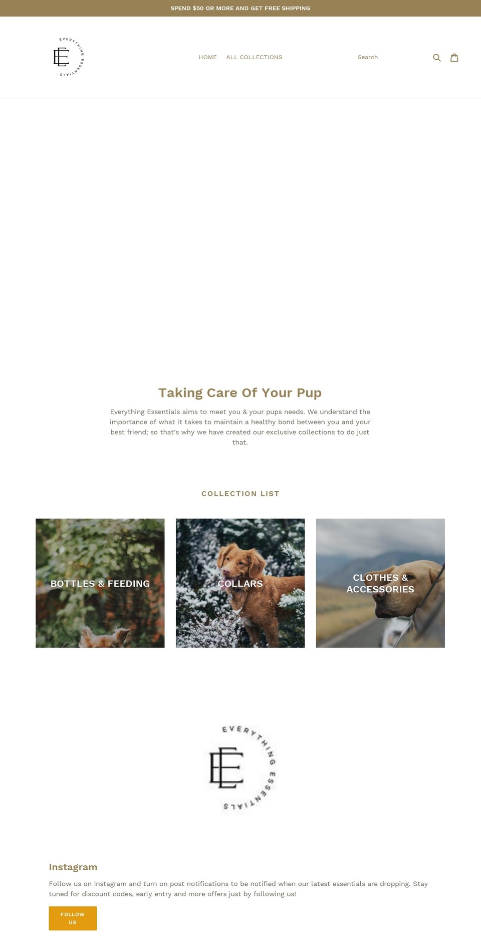 everything-essentials.com — Shopify storefront screenshot
