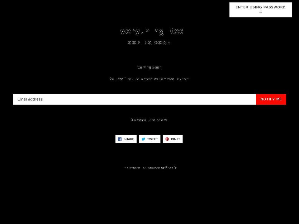 everything-red.com — Shopify storefront screenshot