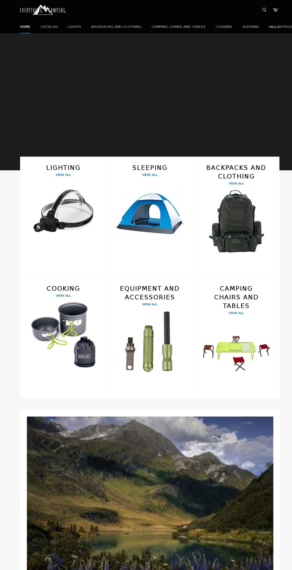everything4camping.com — Shopify storefront screenshot