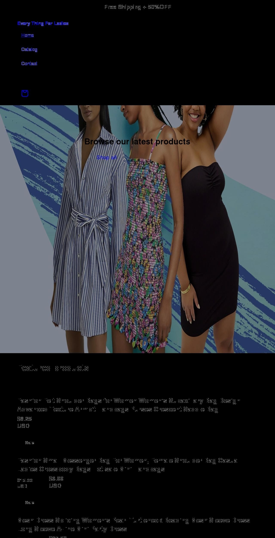 everything4woman.com — Shopify storefront screenshot