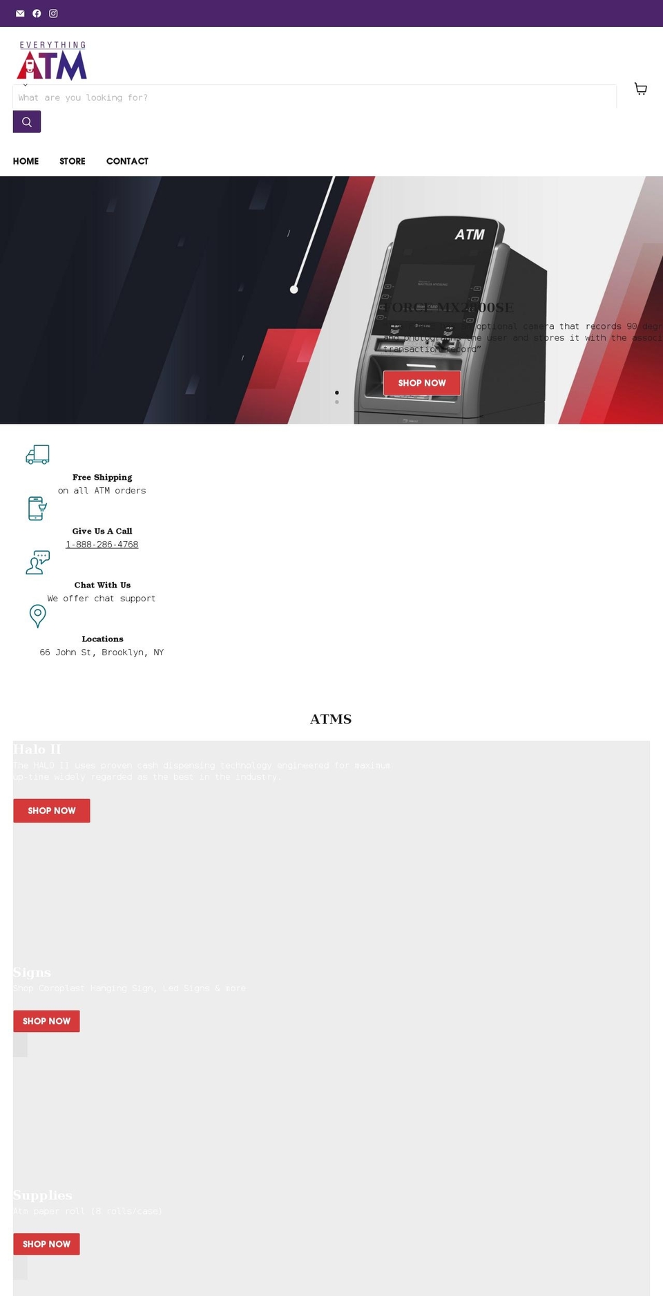 everythingatm.com shopify website screenshot