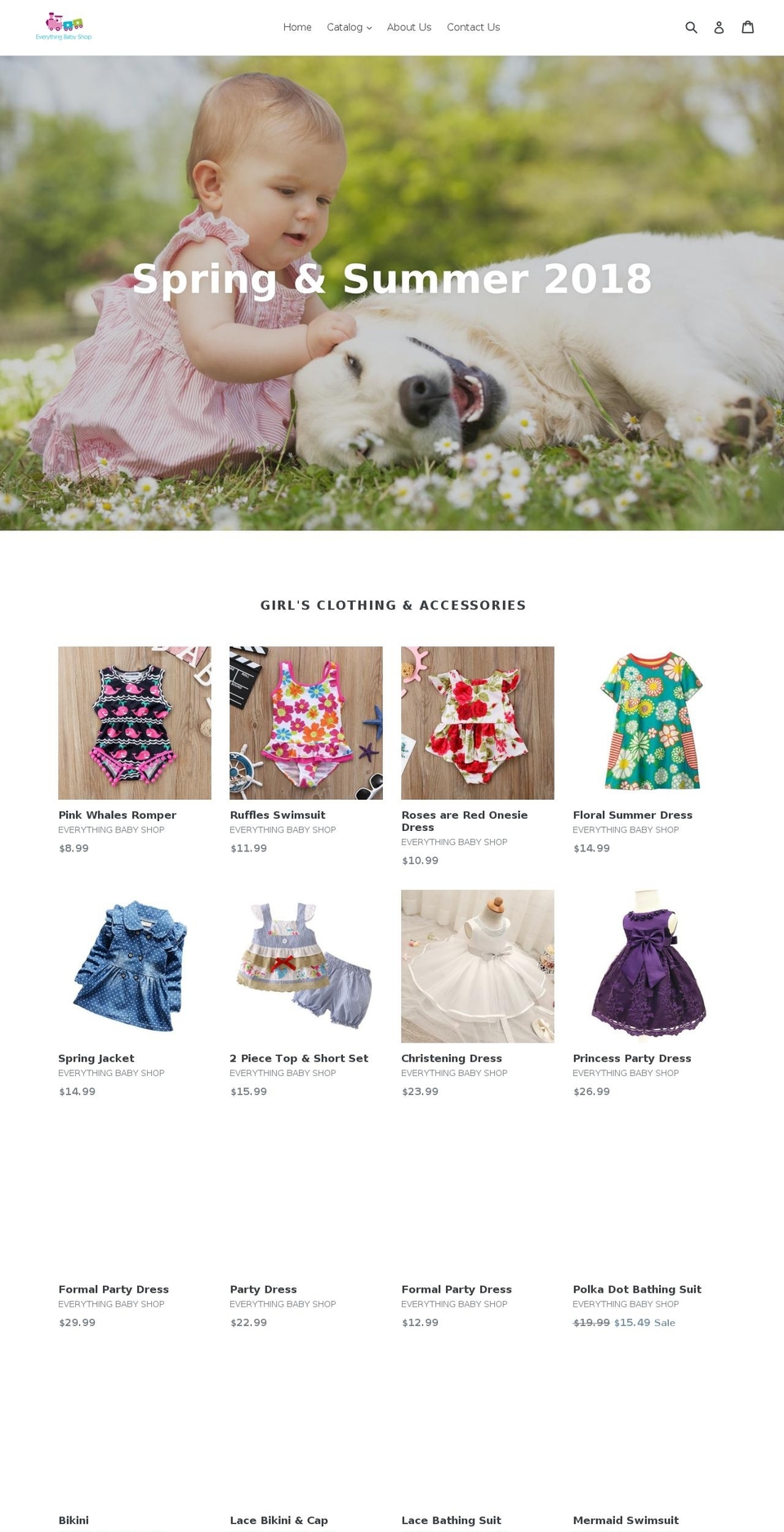 everythingbabyshop.com — Shopify storefront screenshot
