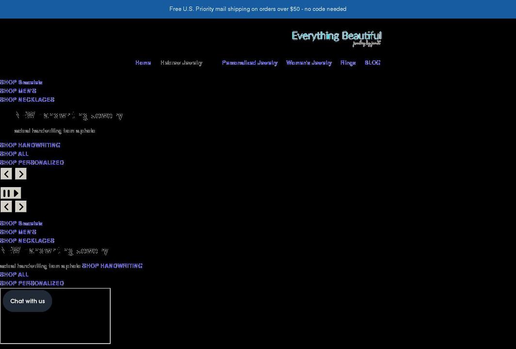 everythingbeautiful.biz shopify website screenshot