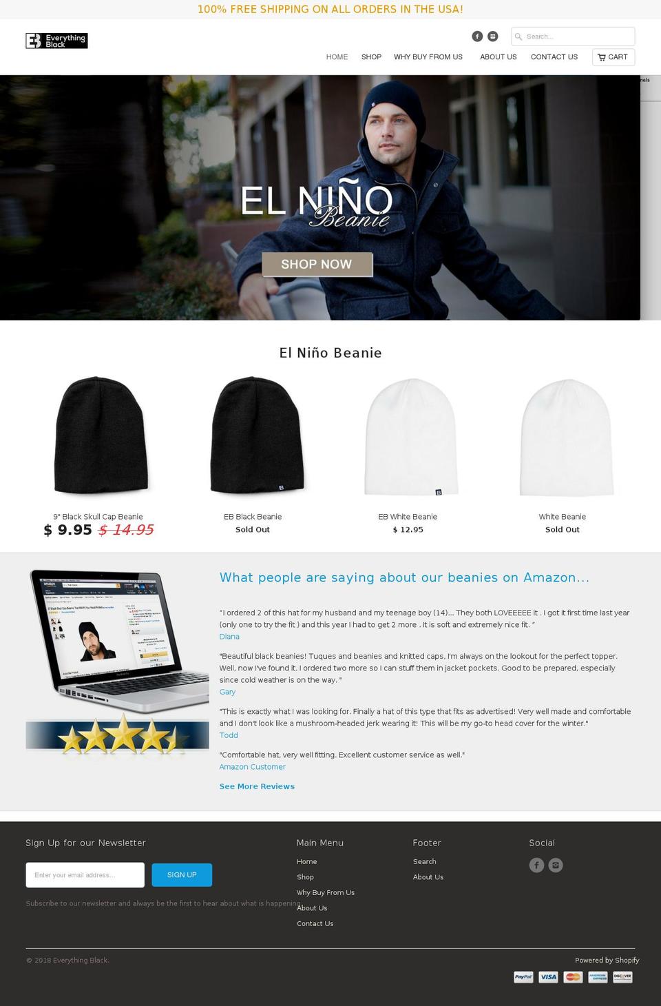 everythingblack.net shopify website screenshot