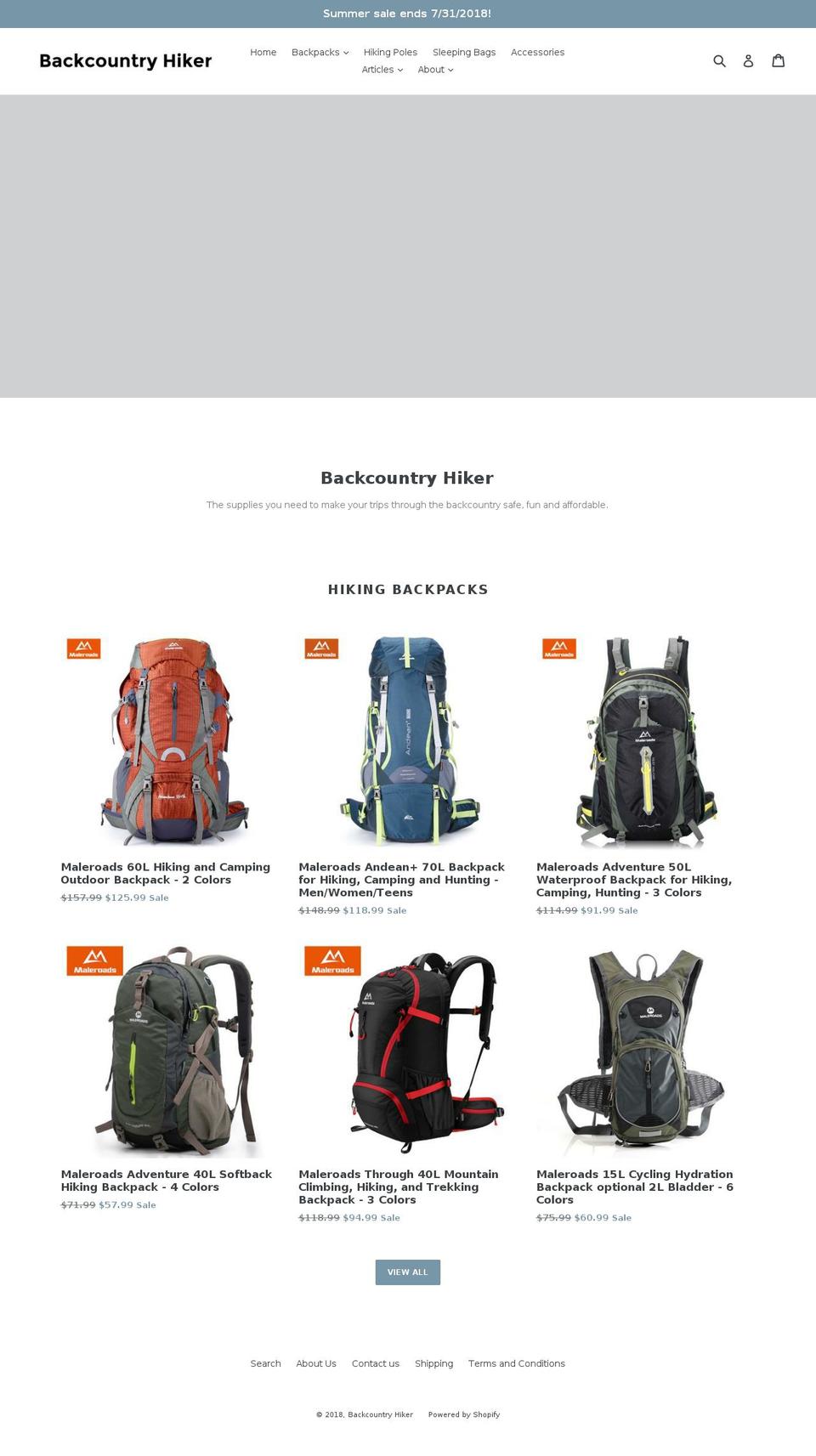 everythingbutthecloset.com — Shopify storefront screenshot