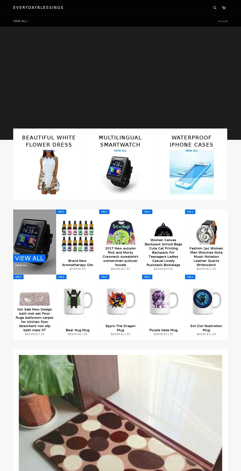 everythingdayblessings.com — Shopify storefront screenshot