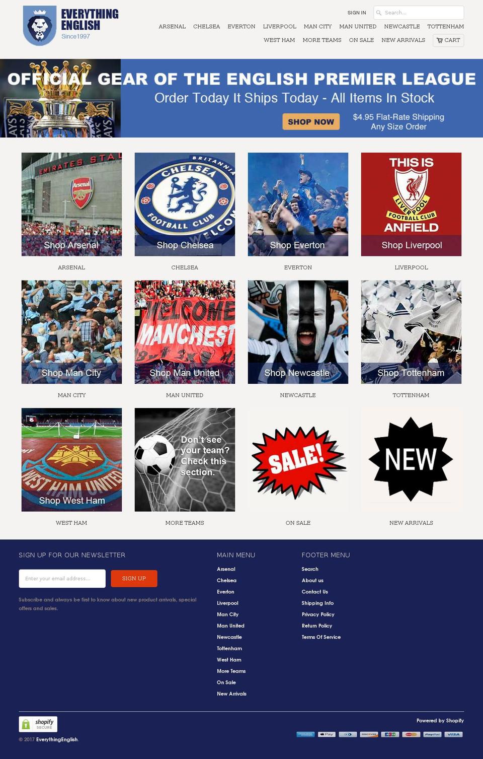 everythingenglish.com shopify website screenshot