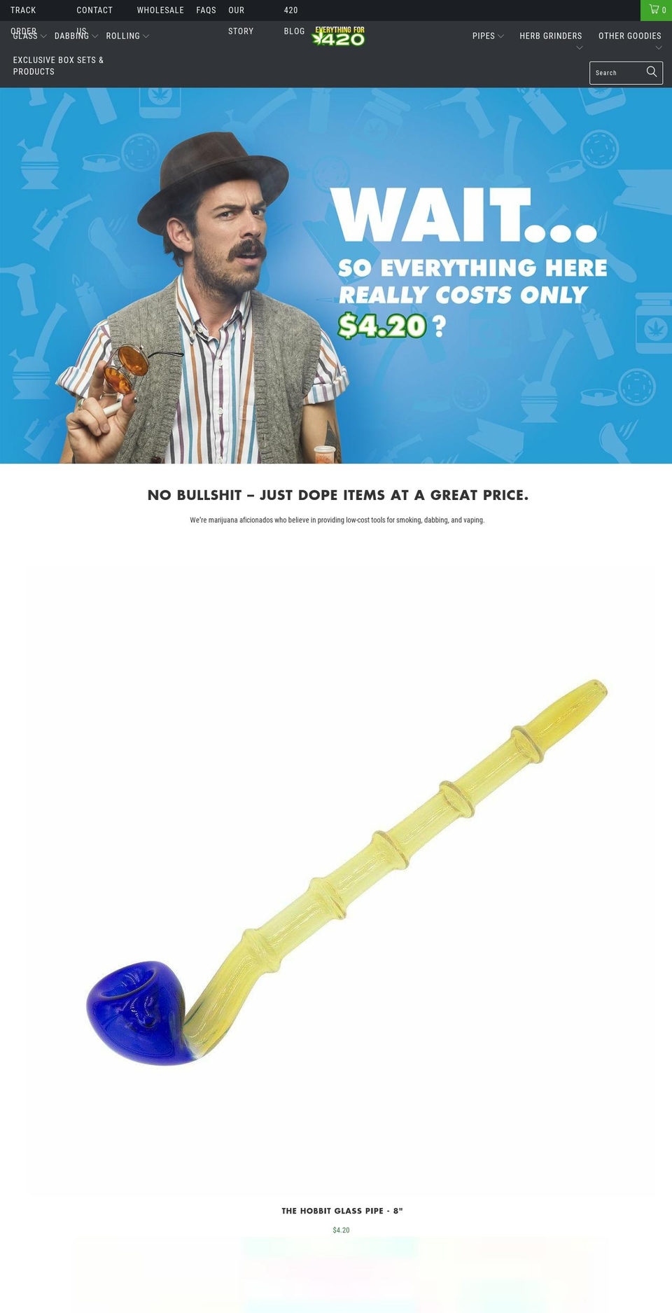 everythingfor420.com shopify website screenshot