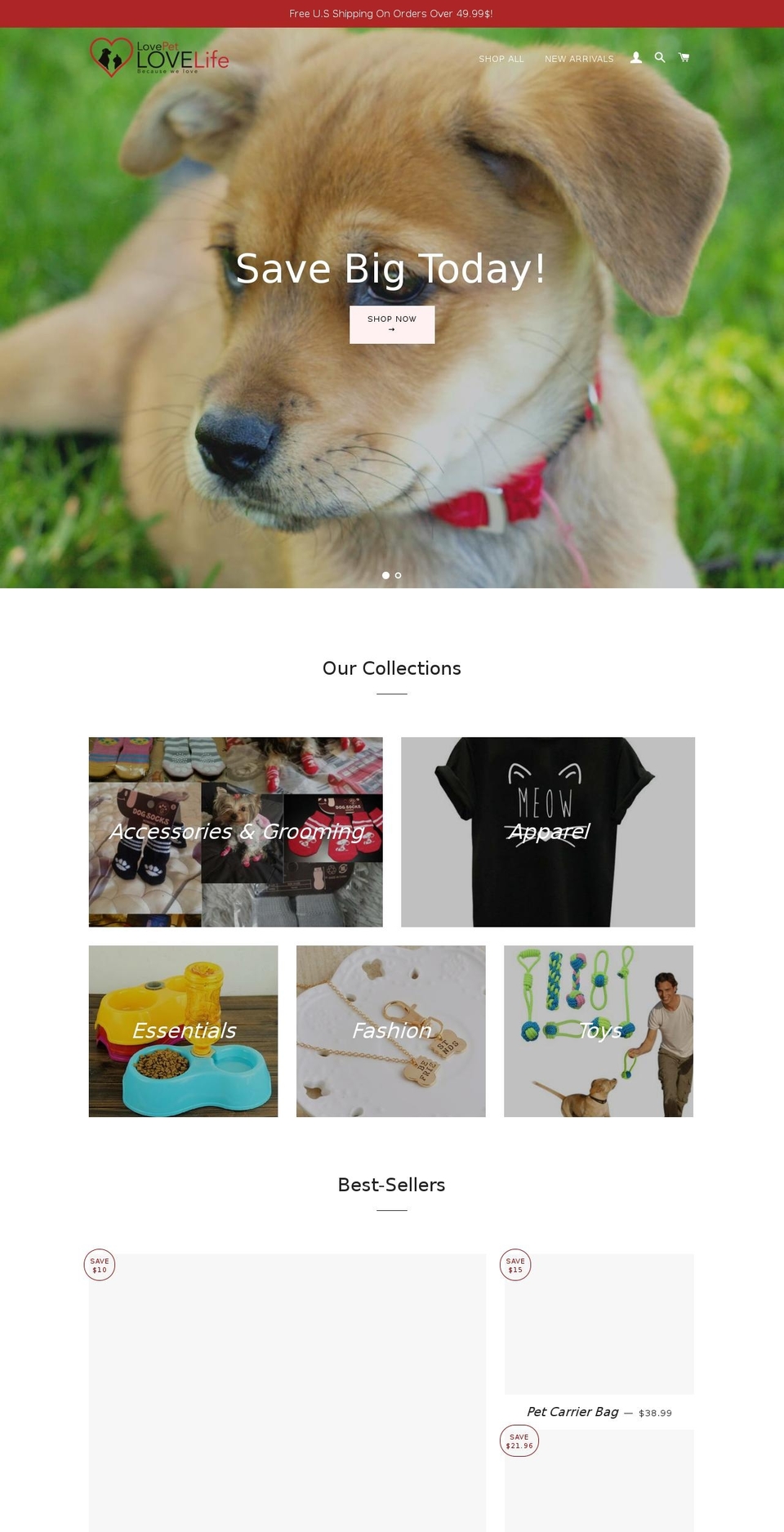 everythingforpet.com — Shopify storefront screenshot
