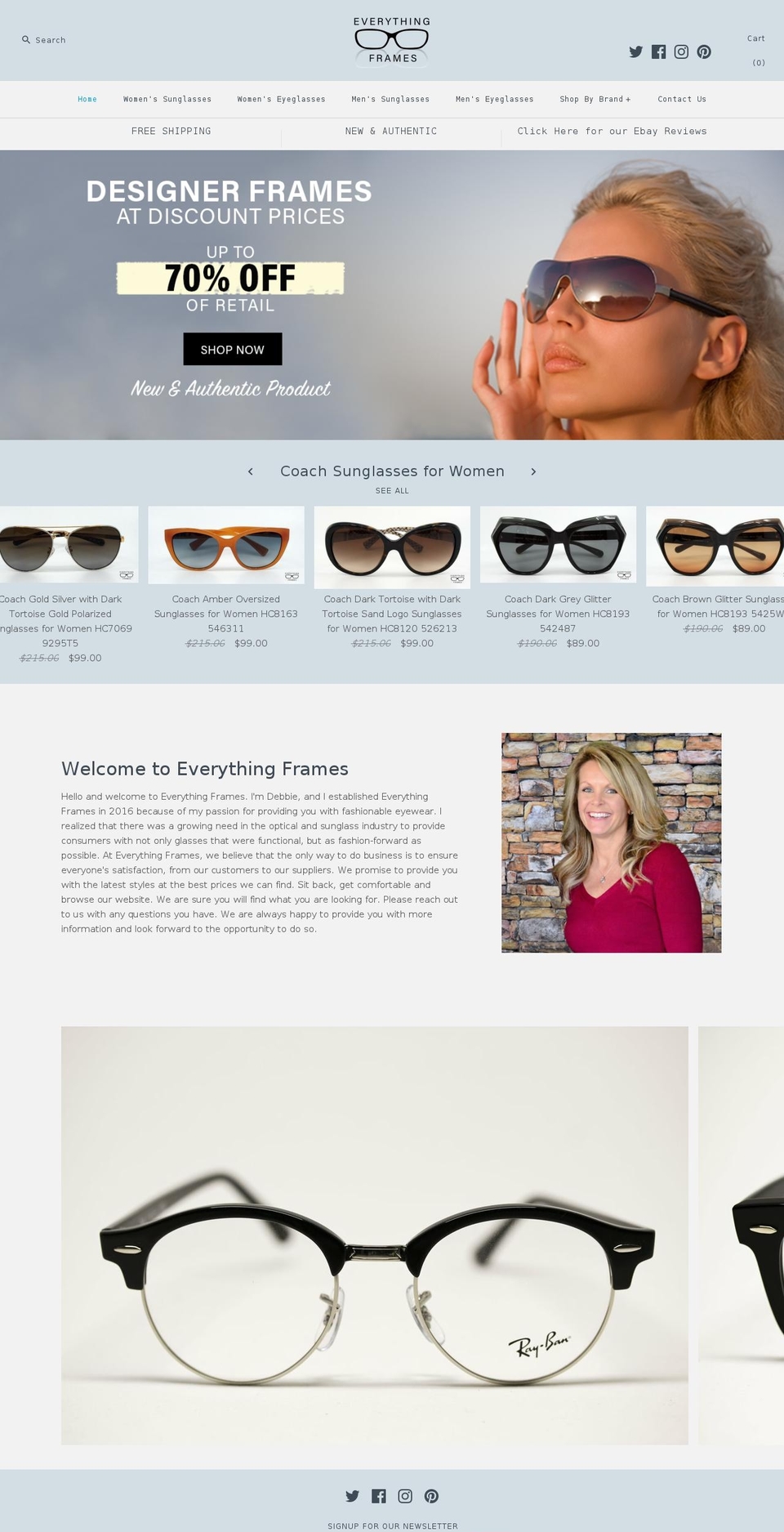 everythingframes.com — Shopify storefront screenshot