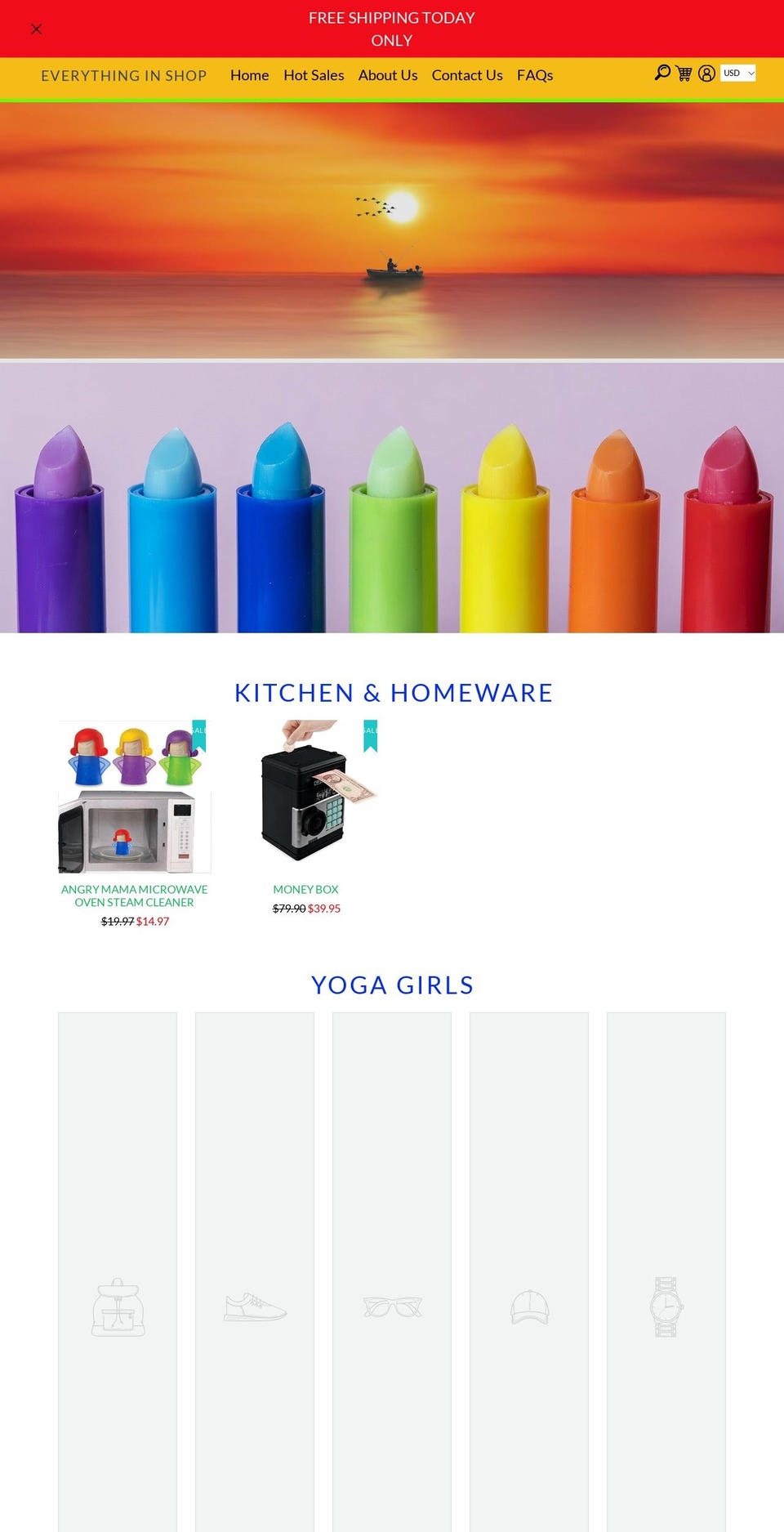 everythinginshop.com shopify website screenshot