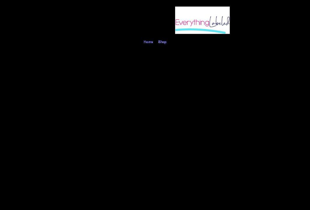 everythinglabeled.com shopify website screenshot