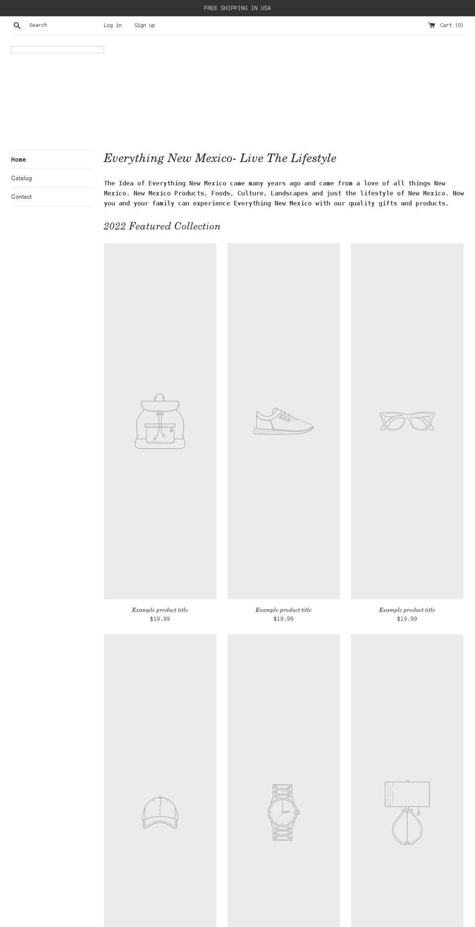 everythingnewmexico.net shopify website screenshot