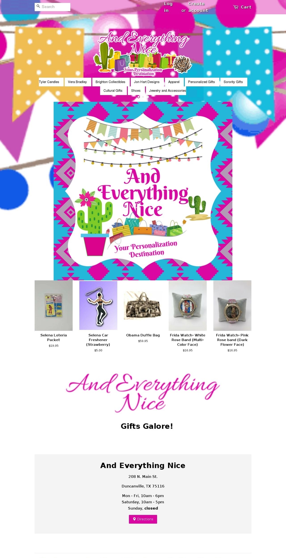 everythingnicetexas.com shopify website screenshot