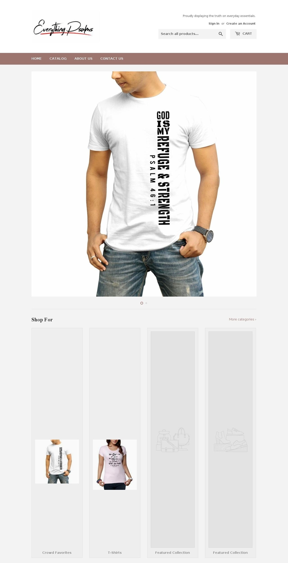 everythingpsalms.com — Shopify storefront screenshot