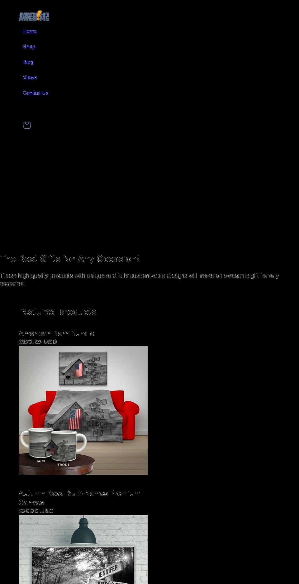 everythingsawesome.com shopify website screenshot