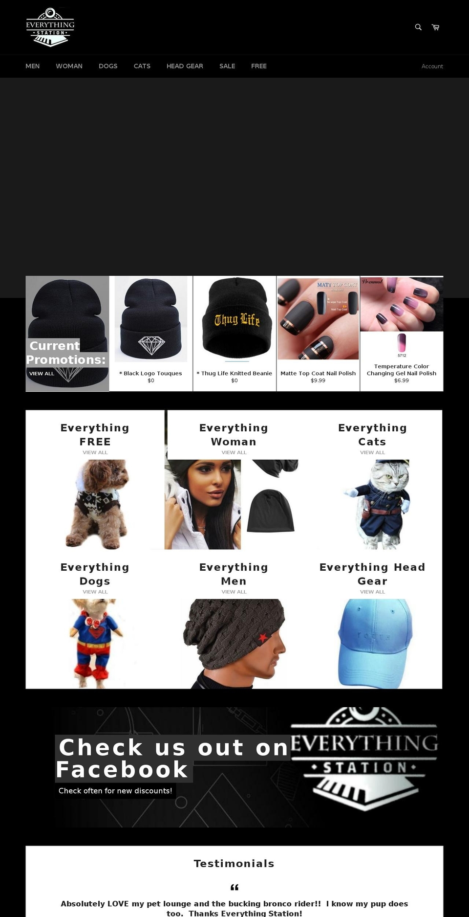 everythingstation.com — Shopify storefront screenshot