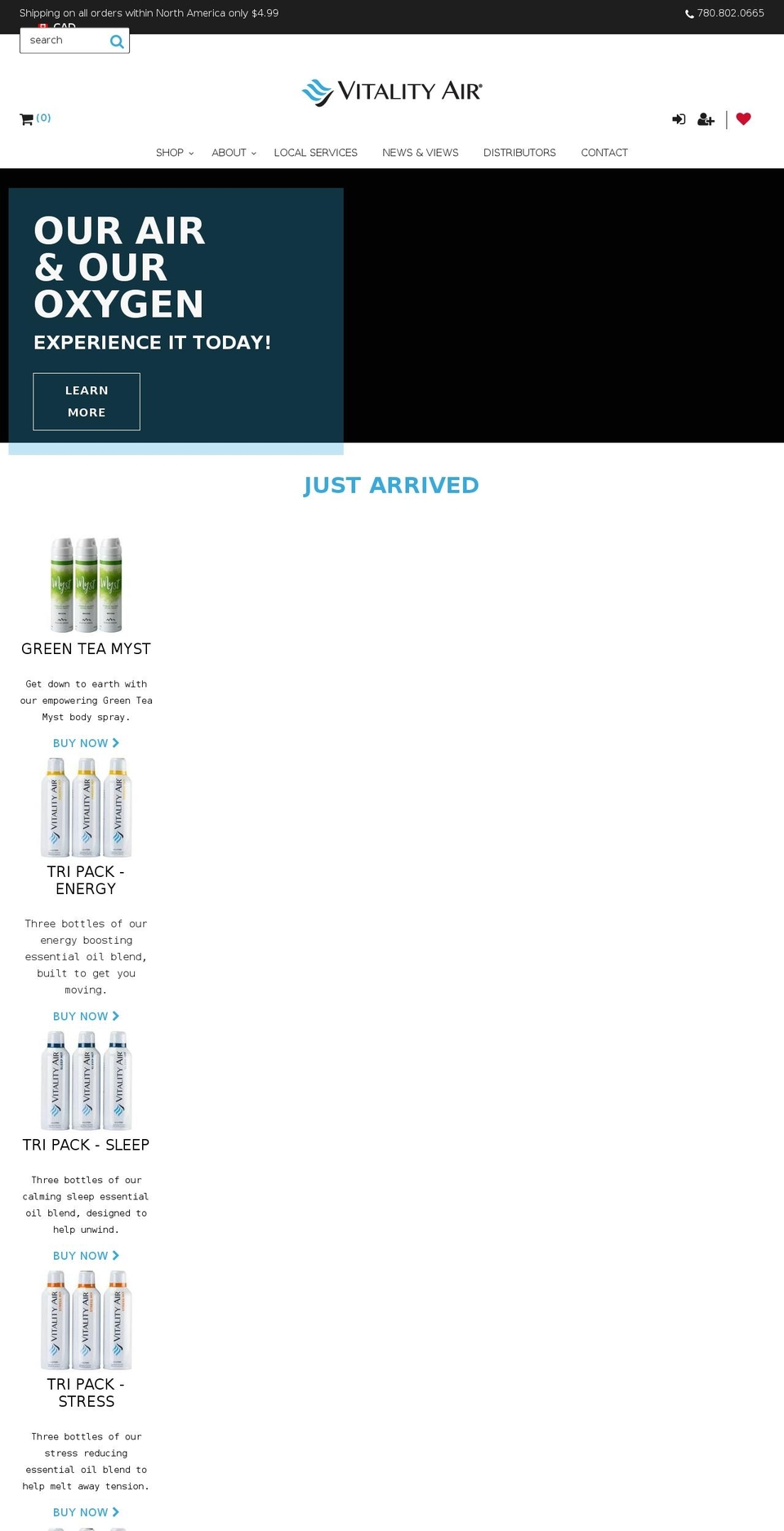 vitality-air-theme Shopify theme site example everythingvegan.ca