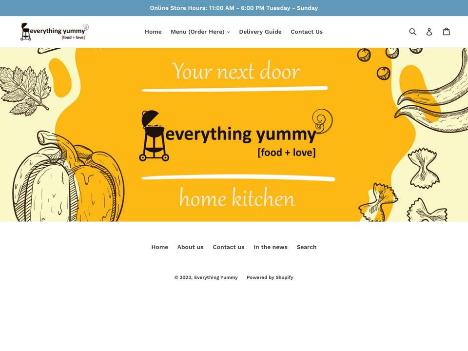 everythingyummy.com.ph shopify website screenshot