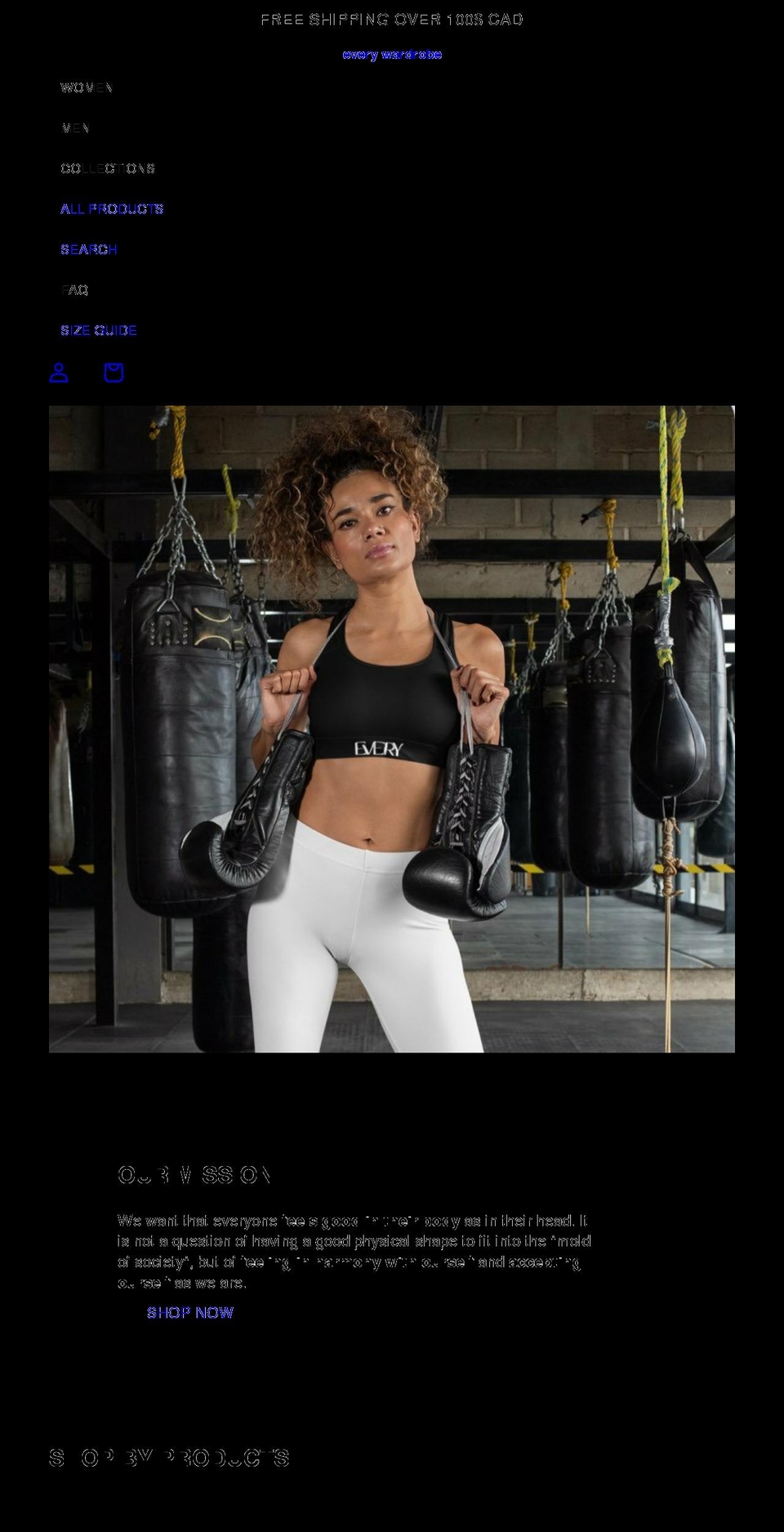 everywardrobe.com shopify website screenshot