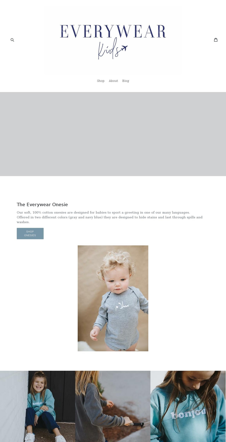 everywearkids.com — Shopify storefront screenshot