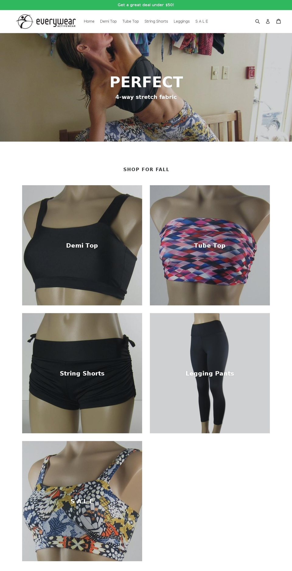 everywhereactivewear.com — Shopify storefront screenshot