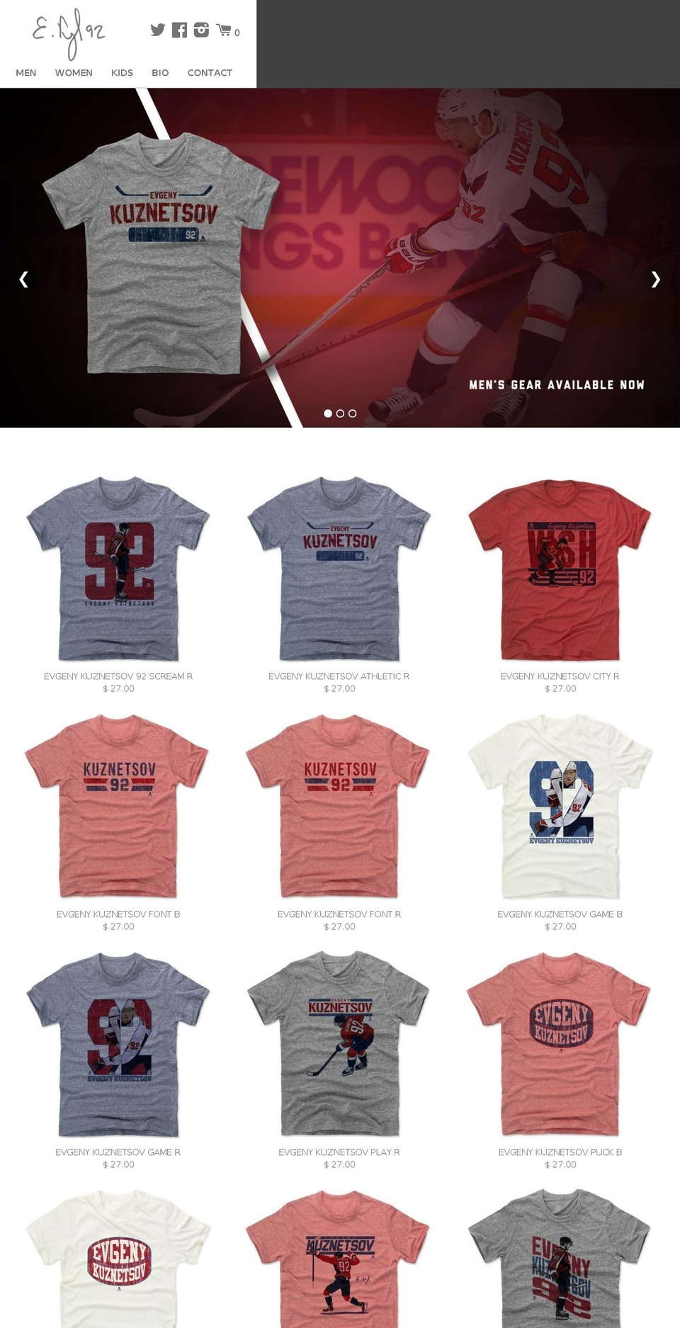 evgenykuznetsov92.com shopify website screenshot