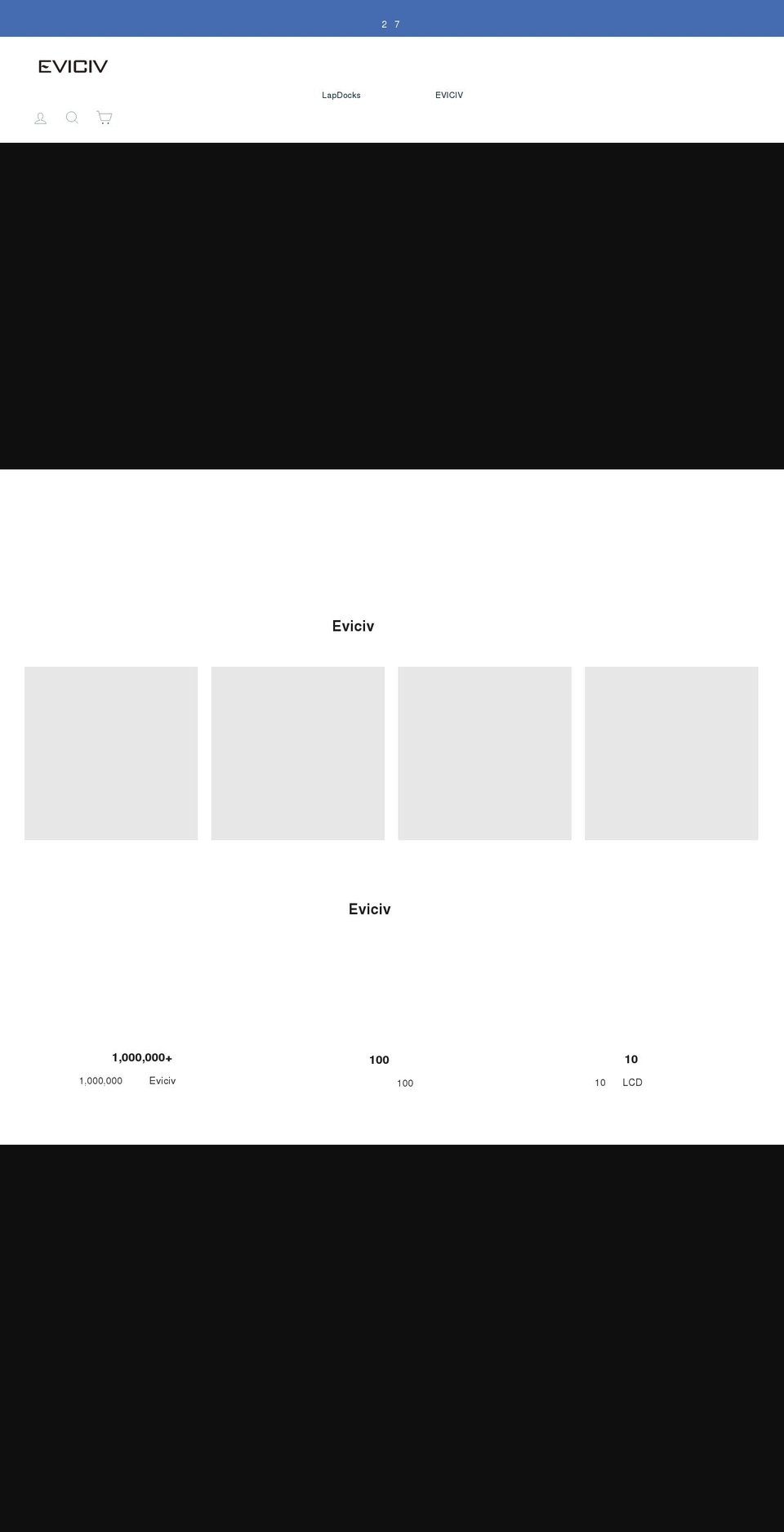 eviciv.com shopify website screenshot