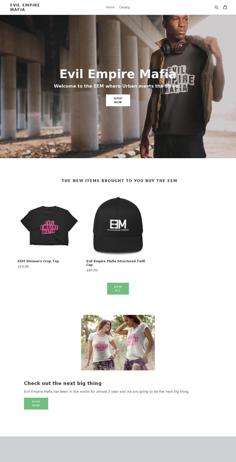 evilempiremafia.com — Shopify storefront screenshot