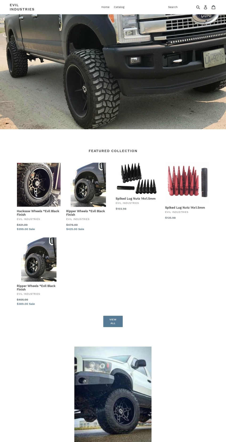 evilindustries.ca shopify website screenshot