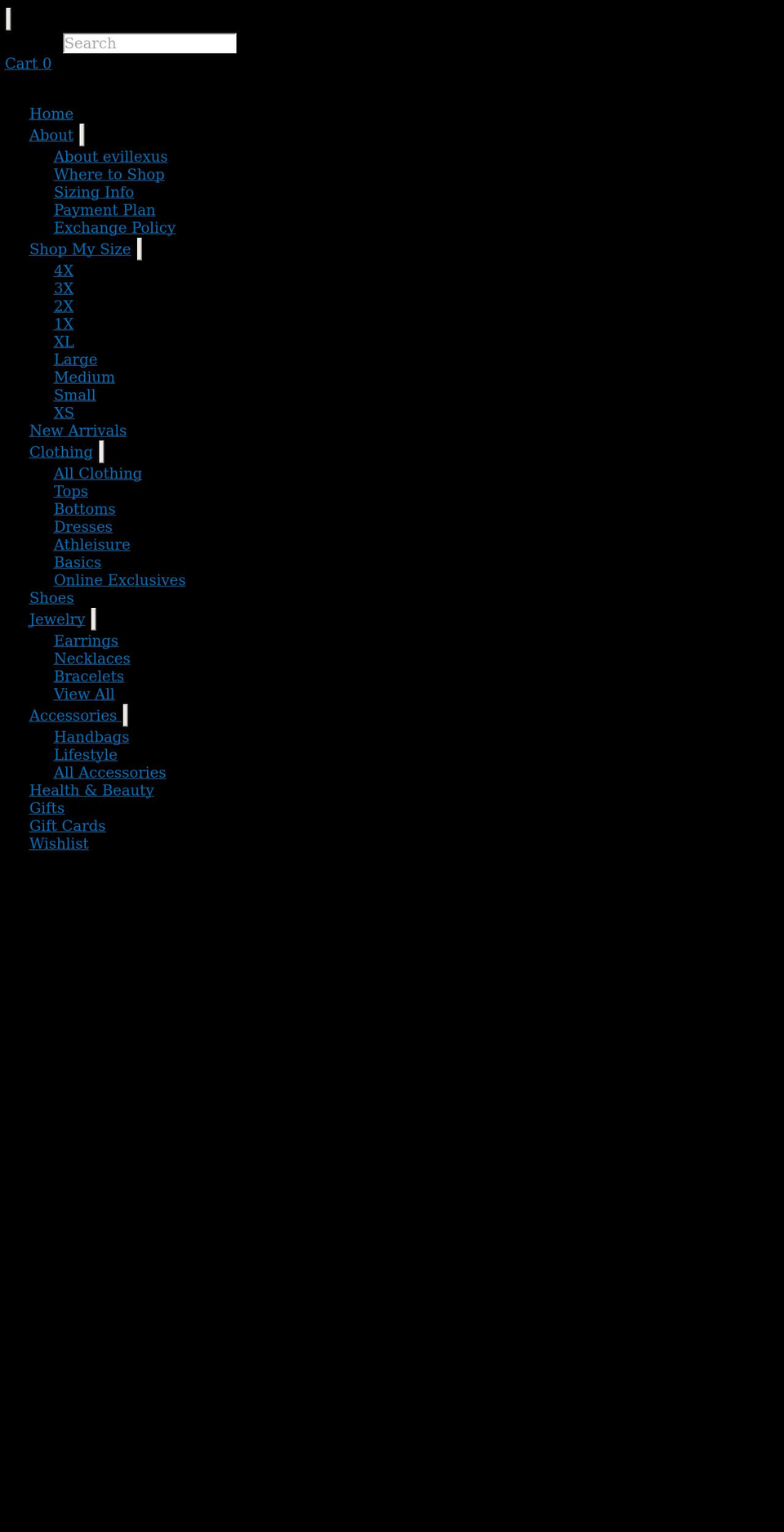 evillexus.com shopify website screenshot