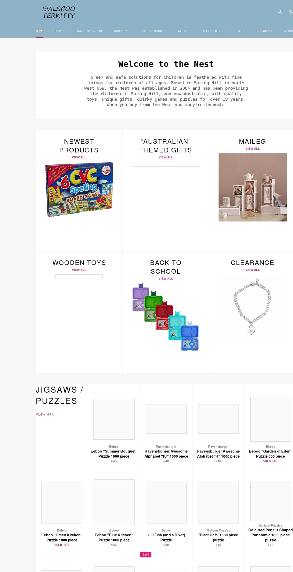 evilscooterkitty.com shopify website screenshot