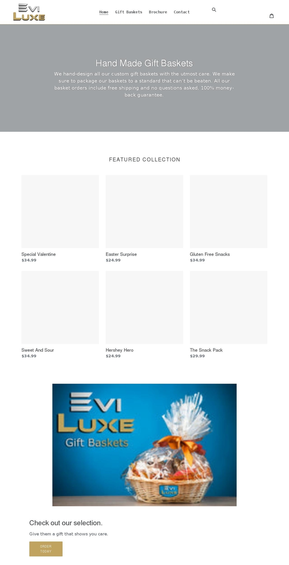 eviluxe.com shopify website screenshot
