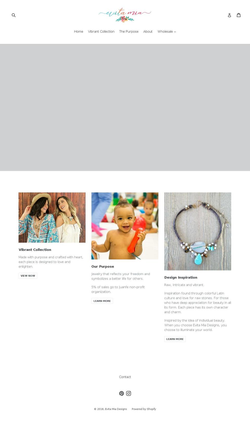 evitamia.com shopify website screenshot
